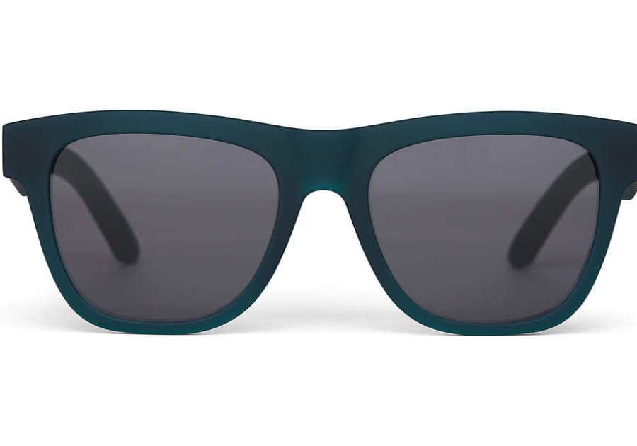 TOMS Sunglasses | Traveler Collection Dalston Matte Deep Forest Frame Dark Grey Lens | Toms