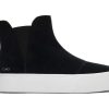 TOMS Platforms | Women'S Black Suede Fenix Platform Chelsea | Toms