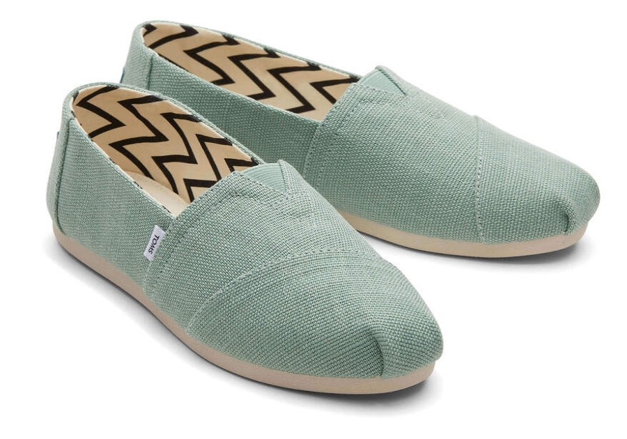 TOMS Alpargatas | Women'S Green Eco Heritage Canvas Alpargatas | Toms