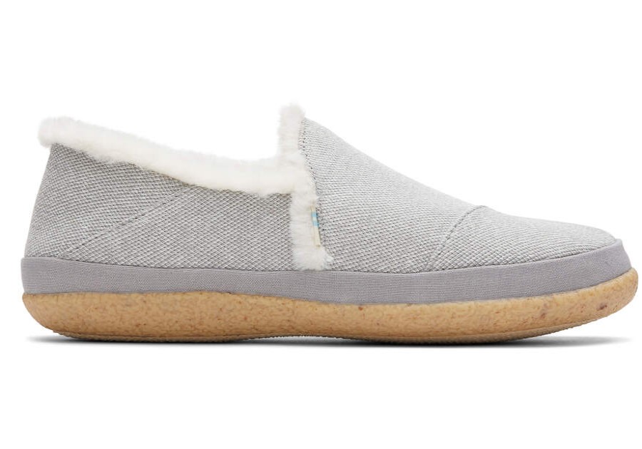 TOMS Slippers | Drizzle Grey Repreve Soft Heathered Knit Women'S India Slippers | Toms