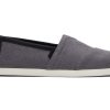 TOMS Prints & Patterns | Mens Pavement Grey Alpargata Synthetic Trim Shoe | Toms | Toms