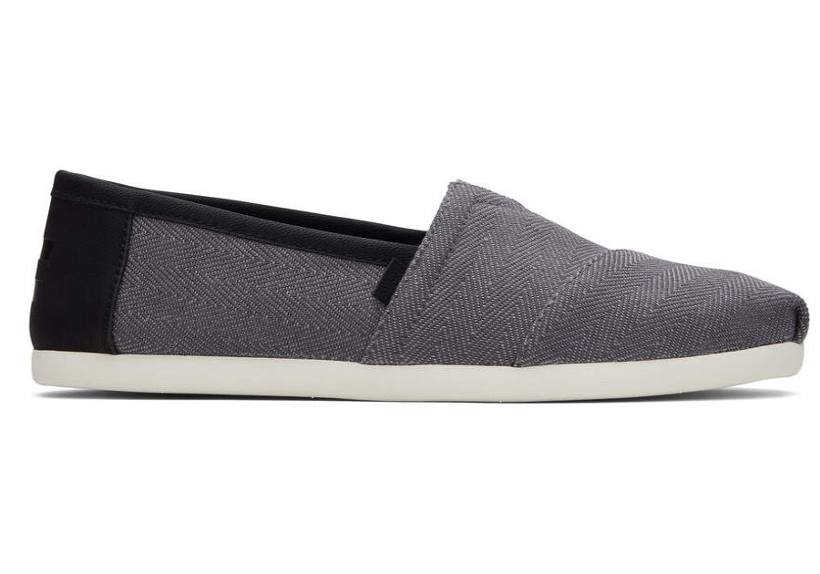 TOMS Prints & Patterns | Mens Pavement Grey Alpargata Synthetic Trim Shoe | Toms | Toms