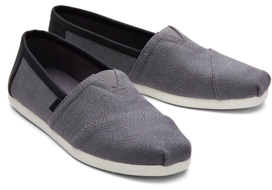 TOMS Prints & Patterns | Mens Pavement Grey Alpargata Synthetic Trim Shoe | Toms | Toms