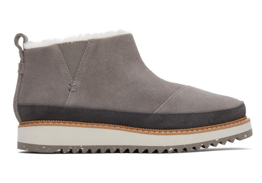 TOMS Boots & Booties | Women'S Grey Marlo Water Resistant Boot | Toms