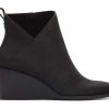 TOMS Exclusives | Women'S Black Leather Sutton Boots | Toms