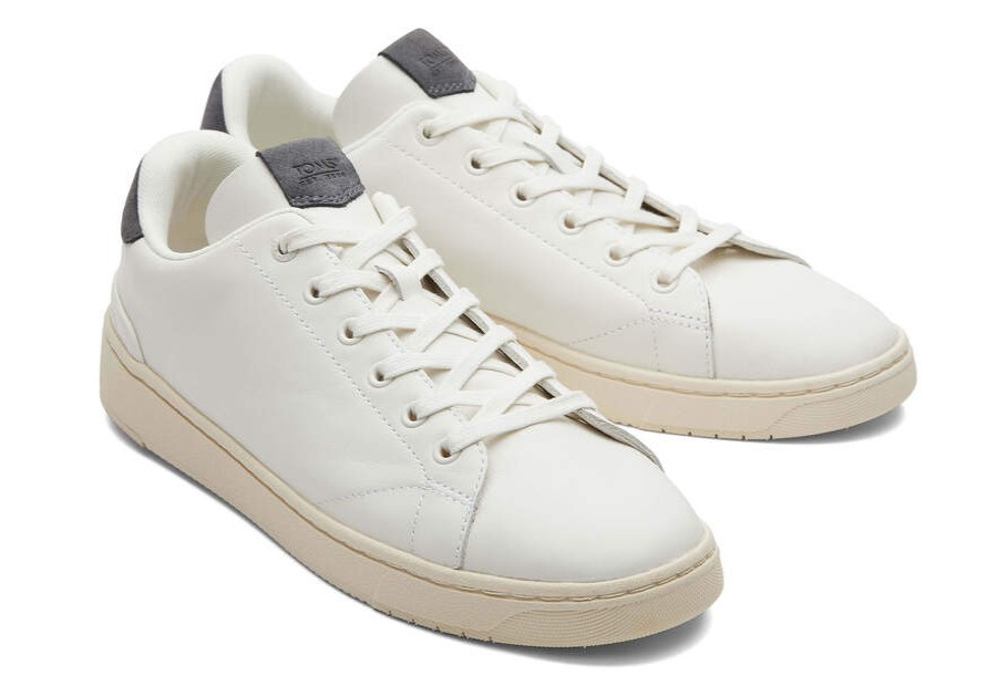 TOMS Special Occasions | Men'S White Leather Trvl Lite Sneakers | Toms