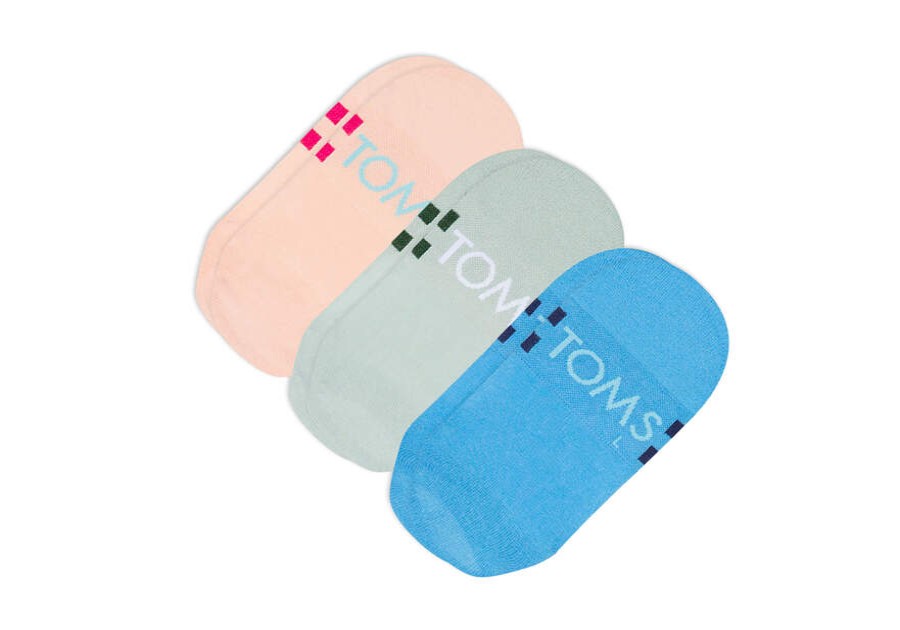 TOMS Sale | No Show Brights 3 Pack Socks | Toms