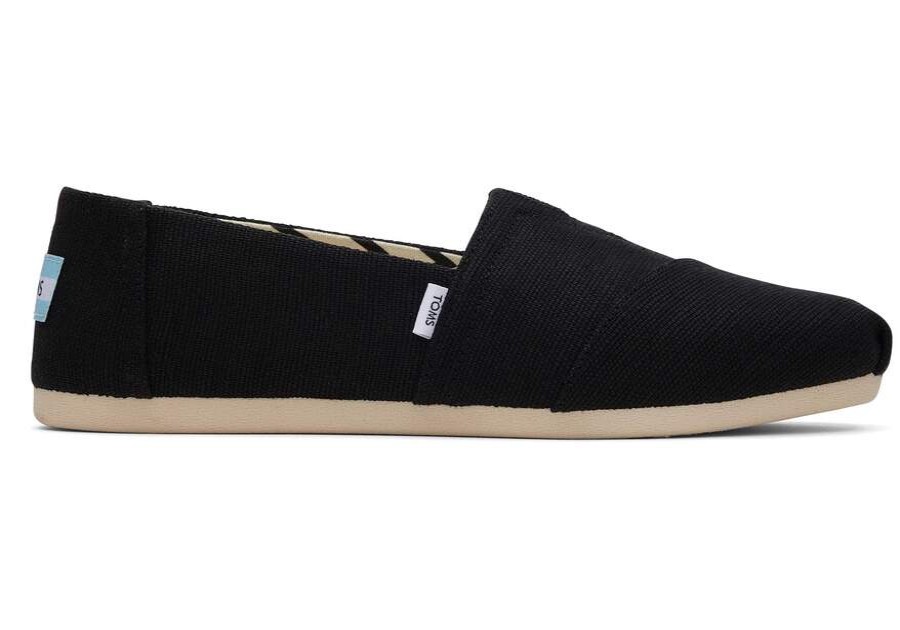 TOMS Exclusives | Womens Alpargata Black Heritage Canvas Espadrille | Toms