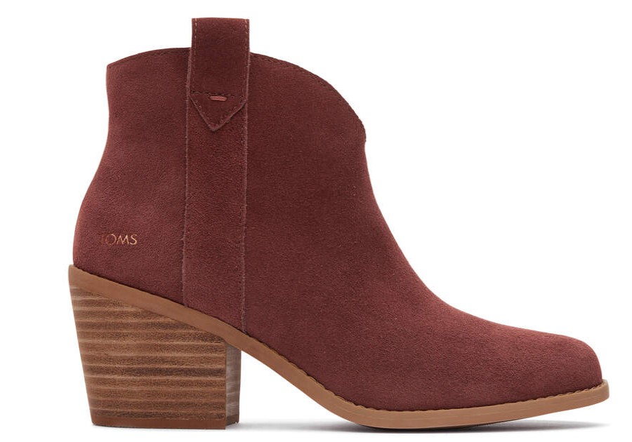 TOMS Boots & Booties | Women'S Brown Suede Constance Boots | Toms