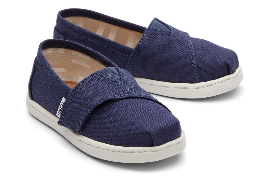 TOMS Matching Styles | Navy Canvas Toms Tiny Classics 2.0 | Toms