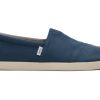 TOMS Earthwise | Men'S Blue Refibra Tencel Textured Woven Alpargatas | Toms