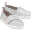 TOMS Special Occasions | Silver Iridescent Glimmer Tiny Toms Classics Alpargatas | Toms