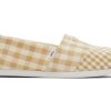 TOMS Alpargatas | Women'S Brown Alpargata Gingham Espadrille Slip On | Toms