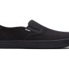 TOMS Earthwise | Black On Black Heritage Canvas Mens Baja Slip-Ons Topanga Collection | Toms