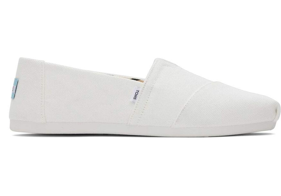 TOMS Alpargatas | Women'S Alpargata White Recycled Cotton Espadrille | Toms