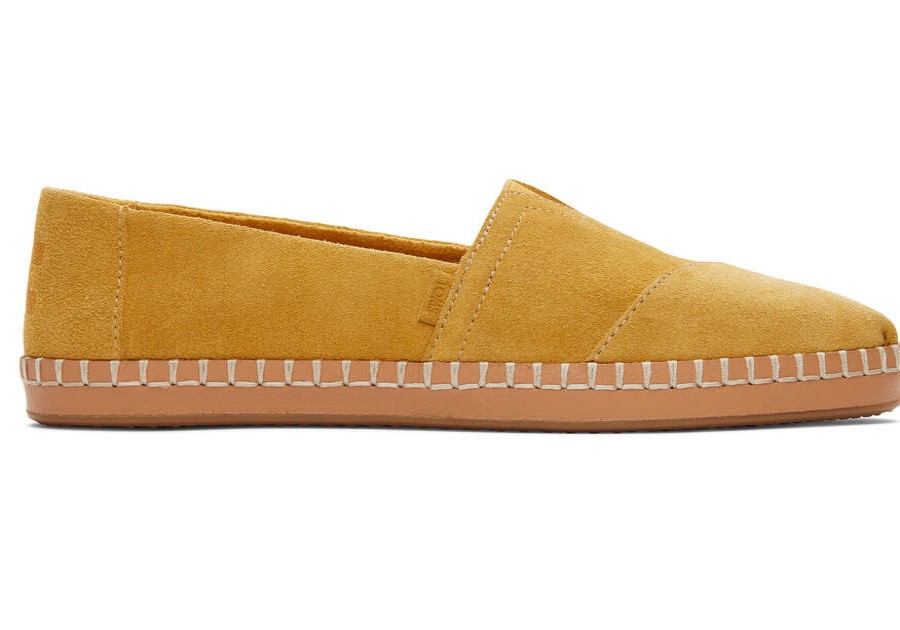 TOMS Alpargatas | Women'S Yellow Suede Alpargatas | Toms