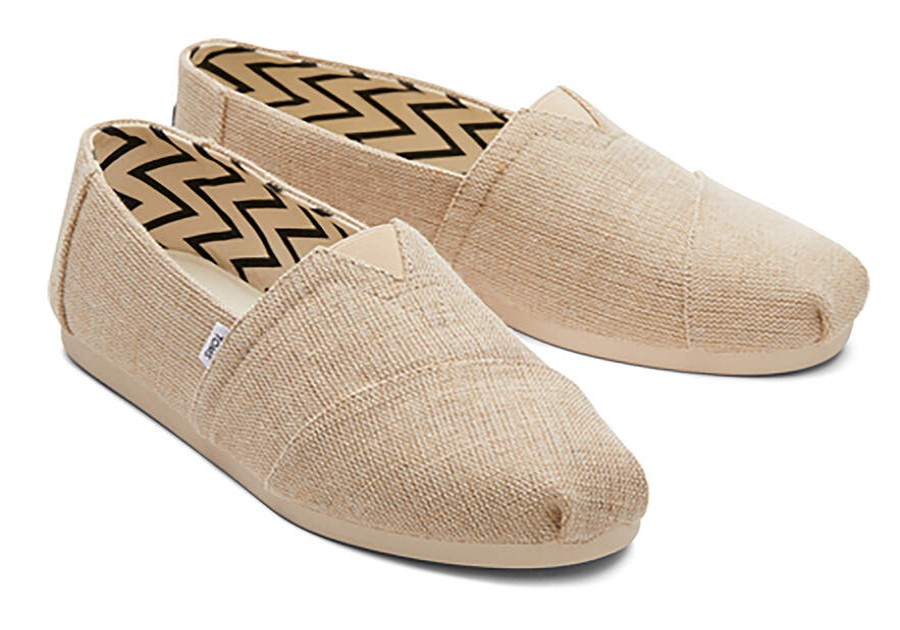 TOMS Special Occasions | Men'S Tan Espadrille Heritage Canvas Alpargata | Toms