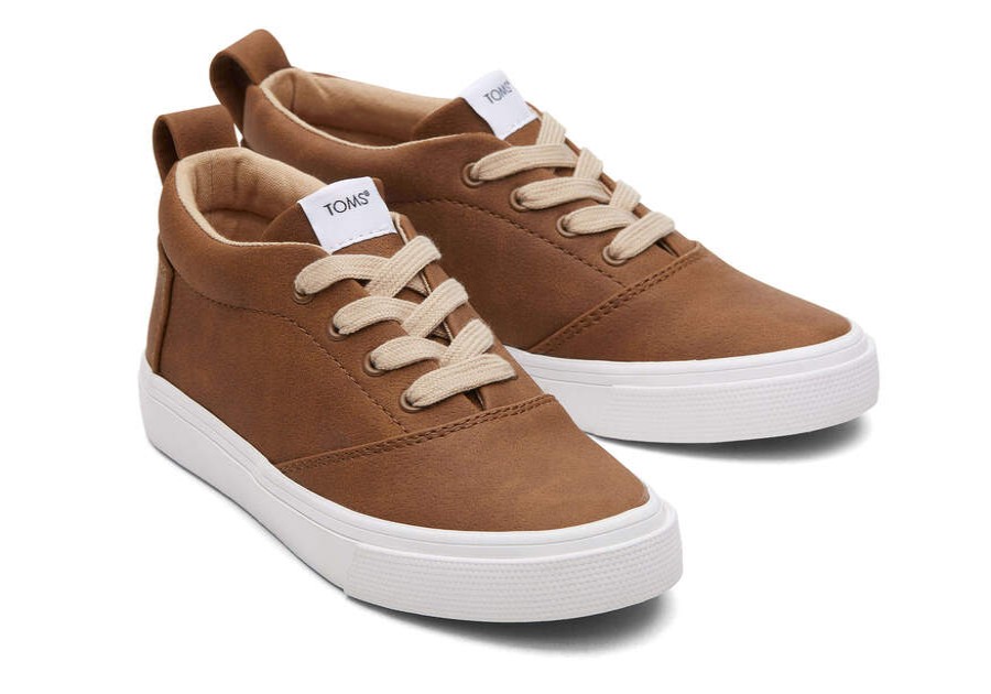 TOMS Matching Styles | Youth Brown Micrsouede Fenix Sneaker | Toms