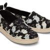 TOMS Prints & Patterns | Youth'S Black Glow In The Dark Ghosts Print Alpargatas | Toms