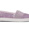 TOMS Special Occasions | Youth Light Lilac Colorblock Iridescent Glimmer Alpargata | Toms