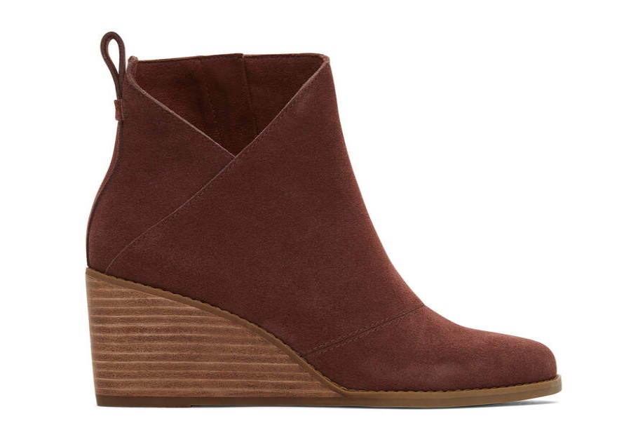 TOMS Boots & Booties | Women'S Brown Suede Sutton Boots | Toms