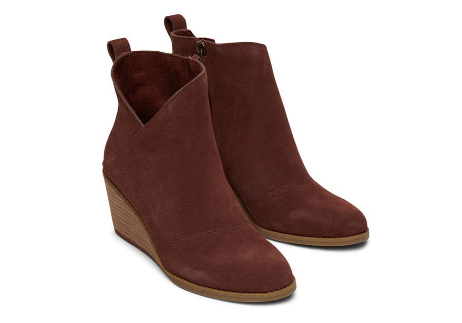 TOMS Boots & Booties | Women'S Brown Suede Sutton Boots | Toms