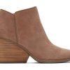 TOMS Exclusives | Womens Hadley Taupe Suede Heeled Boots | Toms