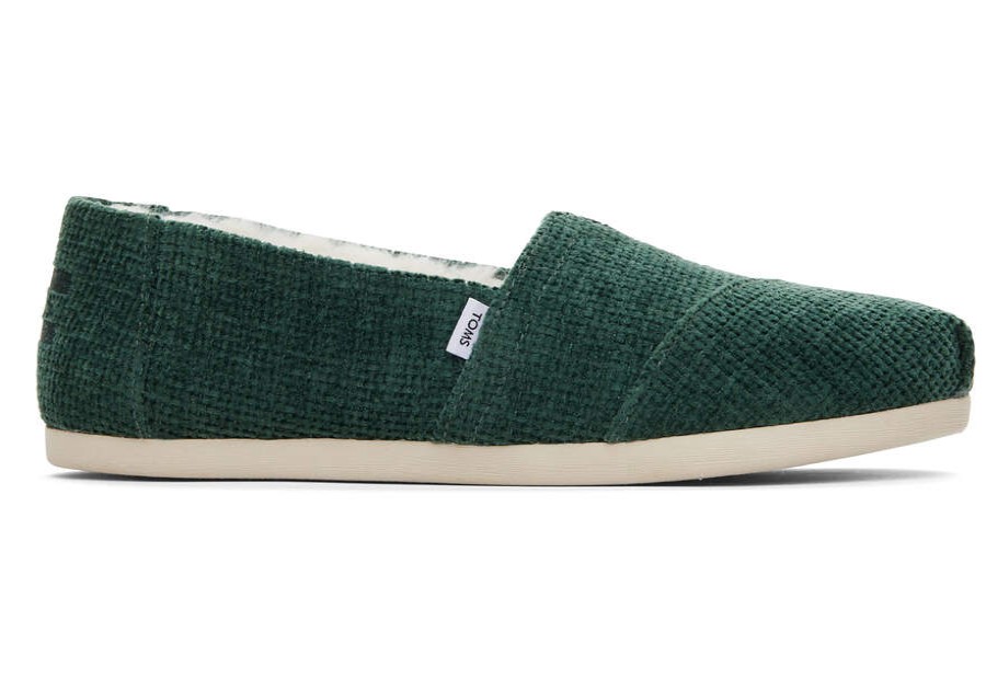 TOMS Exclusives | Women'S Green Chenille Faux Fur Alpargatas | Toms