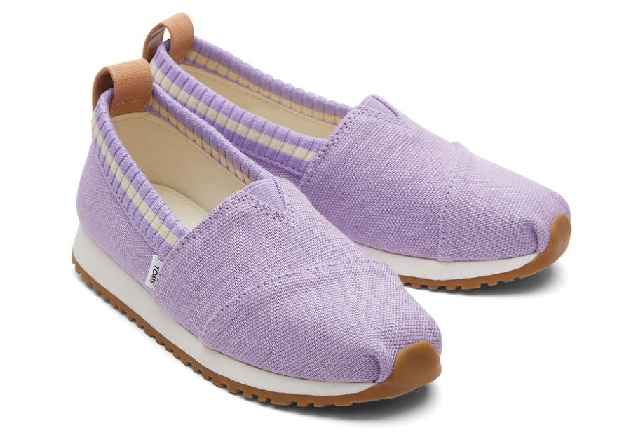 TOMS Cozy Shop | Youth'S Purple Heritage Canvas Alp Resident Sneakers | Toms