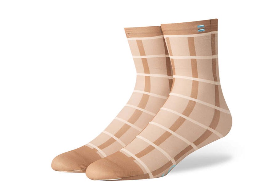 TOMS New Arrivals | Women'S Plaid Sheer Quarter Crew Socks | Toms