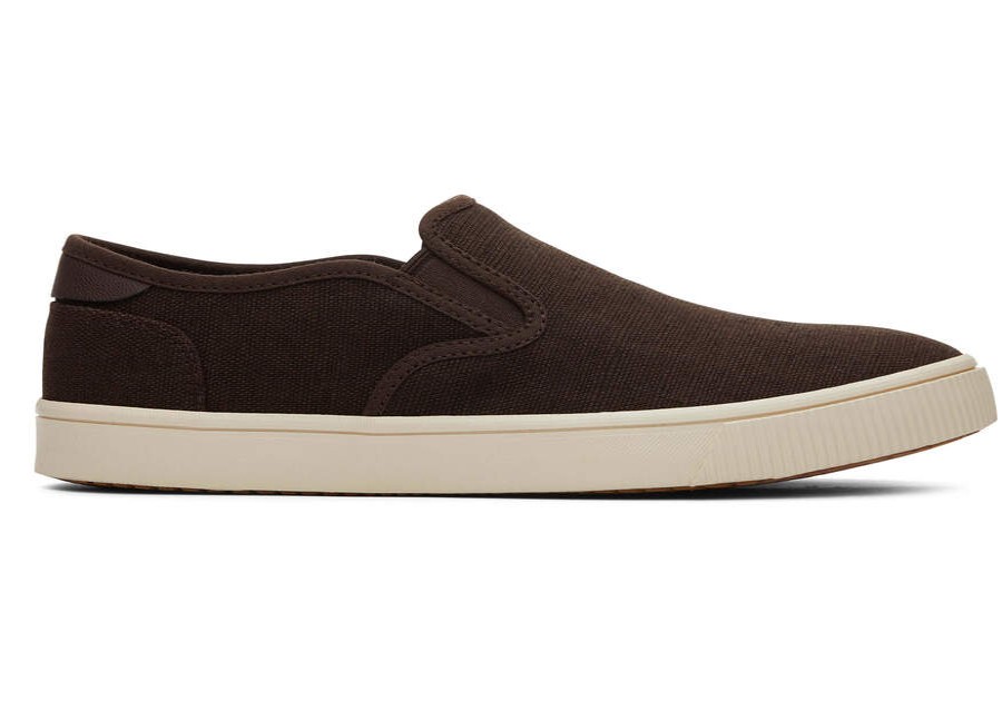 TOMS Earthwise | Men'S Brown Heritage Canvas Baja Sneakers | Toms