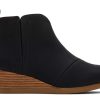 TOMS Matching Styles | Youth'S Black Nubuck Pu Clare Boots | Toms