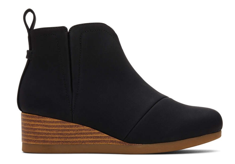 TOMS Matching Styles | Youth'S Black Nubuck Pu Clare Boots | Toms