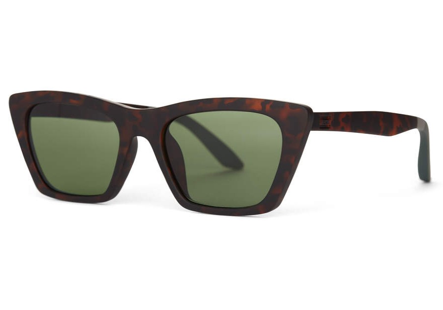 TOMS Sunglasses | Women'S Sunglasses Matte Blonde Tortoise Frame Bottle Green Lens | Toms