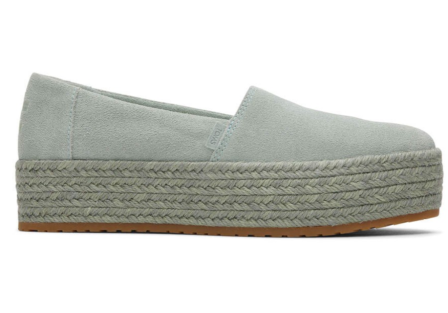 TOMS Alpargatas | Women'S Green Suede Alpargatas | Toms