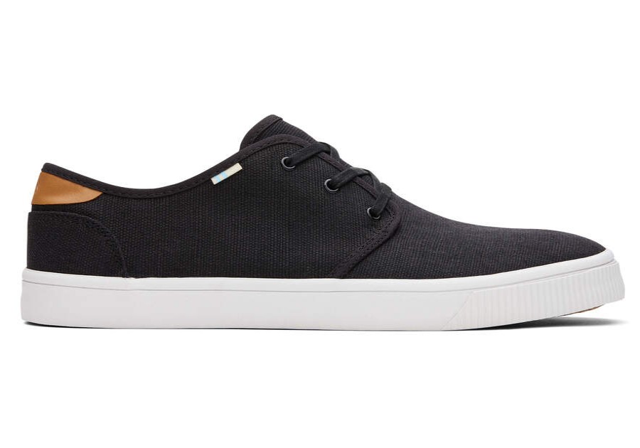 TOMS Earthwise | Black Heritage Canvas Mens Carlo Sneakers | Toms