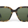 TOMS Sunglasses | Natasha Blonde Tortoise Frame Bottle Green Polarized Lens | Toms