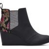 TOMS Boots & Booties | Women'S Black Roses Kayley Boot | Toms