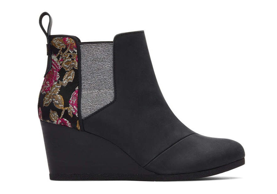 TOMS Boots & Booties | Women'S Black Roses Kayley Boot | Toms