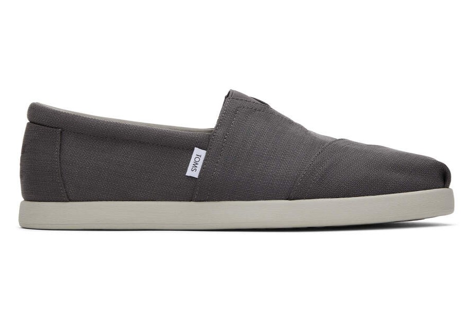 TOMS Earthwise | Men'S Grey Refibra Tencel Textured Woven Alpargatas | Toms