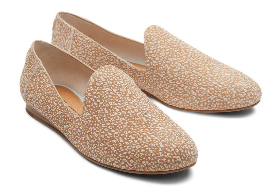 TOMS Dress Casual | Women'S Darcy Mini Leopard Suede Flat | Toms