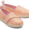 TOMS Prints & Patterns | Tiny'S Pink Chunky Glitter Alpargatas | Toms