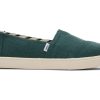 TOMS Alpargatas | Women'S Green Heritage Canvas Eco Cupsole Alpargatas | Toms