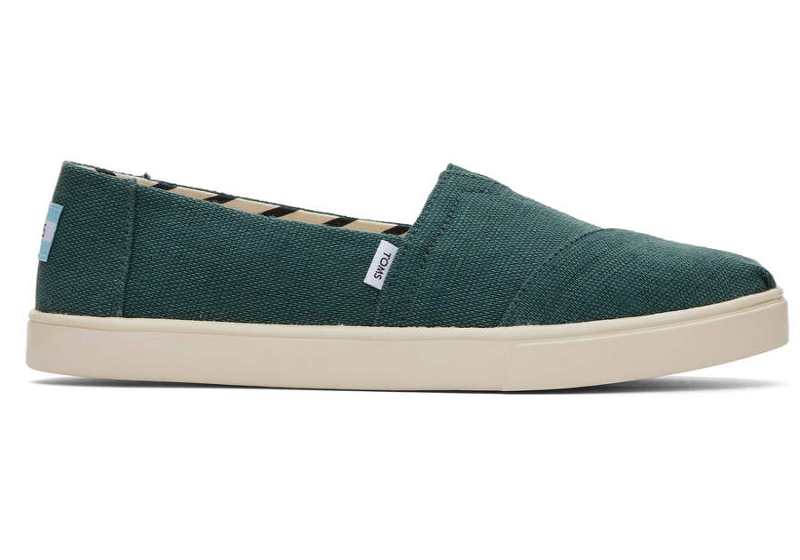 TOMS Alpargatas | Women'S Green Heritage Canvas Eco Cupsole Alpargatas | Toms