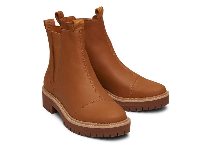 TOMS Boots & Booties | Women'S Brown Leather Dakota Boots | Toms