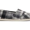 TOMS Exclusives | Women'S Grey Plaid Faux Fur Alpargatas | Toms