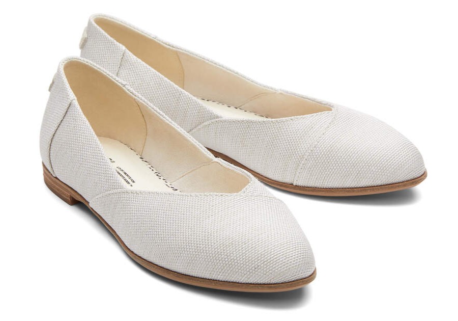 TOMS Dress Casual | Women'S Jutti Neat Natural Woven Flat | Toms