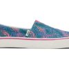 TOMS Slip Ons | Women'S Fenix Blue Palm Print Slip On Sneaker | Toms