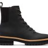 TOMS Exclusives | Frankie Boot Black Water Resistant Leather Ortholite | Toms