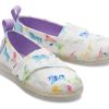 TOMS Prints & Patterns | Tiny'S White Watercolor Ombre Unicorns Alpargatas | Toms